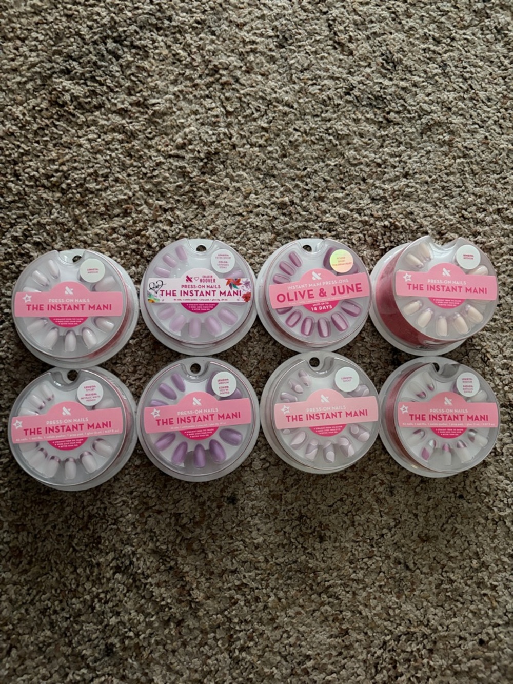 NWT Olive and June Pinky Purple Press on Bundle